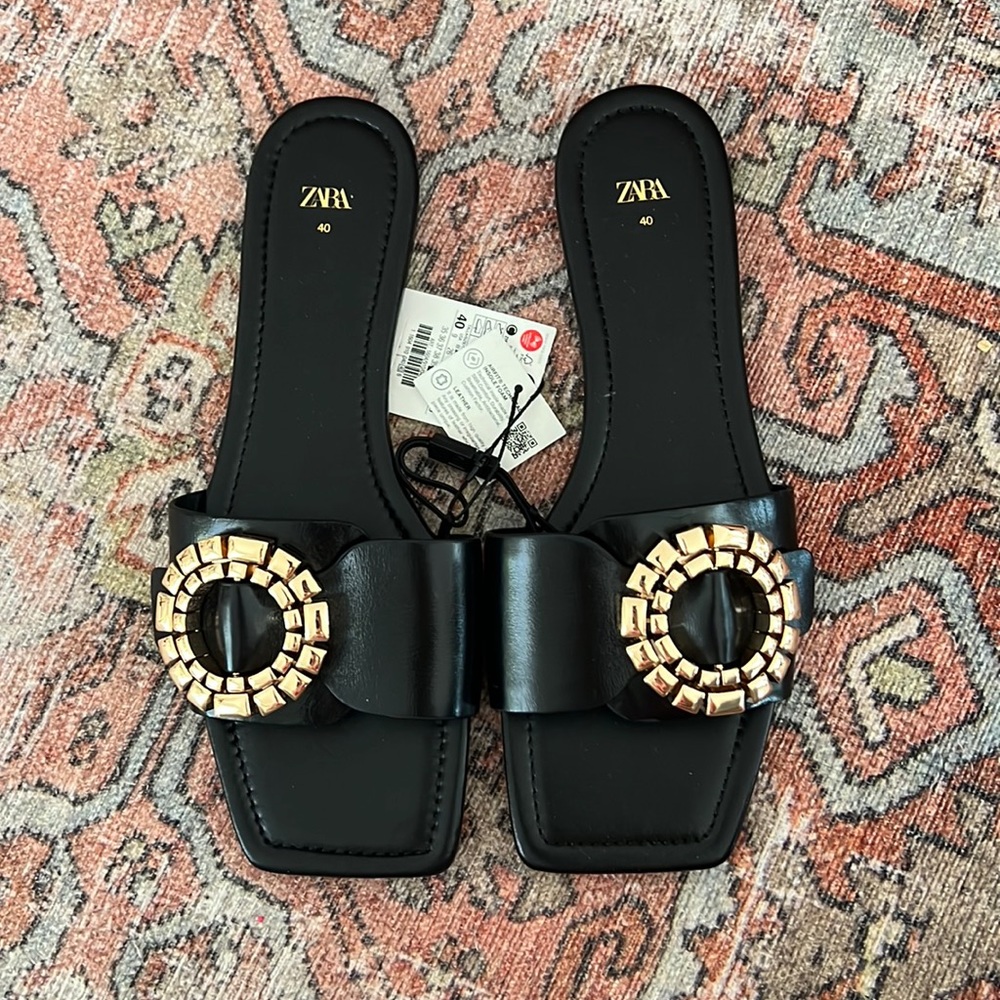 Zara leather sandals